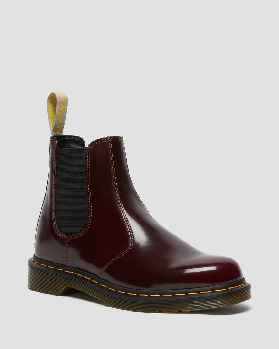 Dr. Martens Vegan 2976 Chelsea Støvler Dame Rød [7349HPMXD]